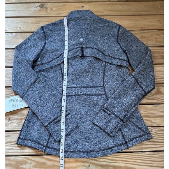 NWT $118 Lululemon Heather Define Jacket Size 12 Women’s Black White - Picture 6 of 8